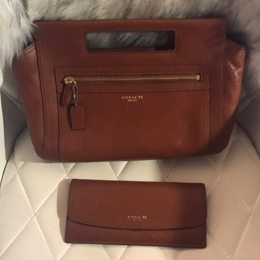 Brown Coach Purse and Wallet